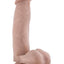 Dr. Skin Mr. Mark Dildo with Balls and Suction Cup - Vanilla - 7in