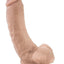 Dr. Skin Mr. Mayor Dildo with Balls and Suction Cup - Vanilla - 9in