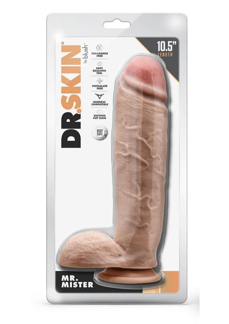 Dr. Skin Mr. Mister Dildo with Balls and Suction Cup