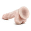 Dr. Skin Stud Muffin Dildo - Flesh/Vanilla - 8.5in