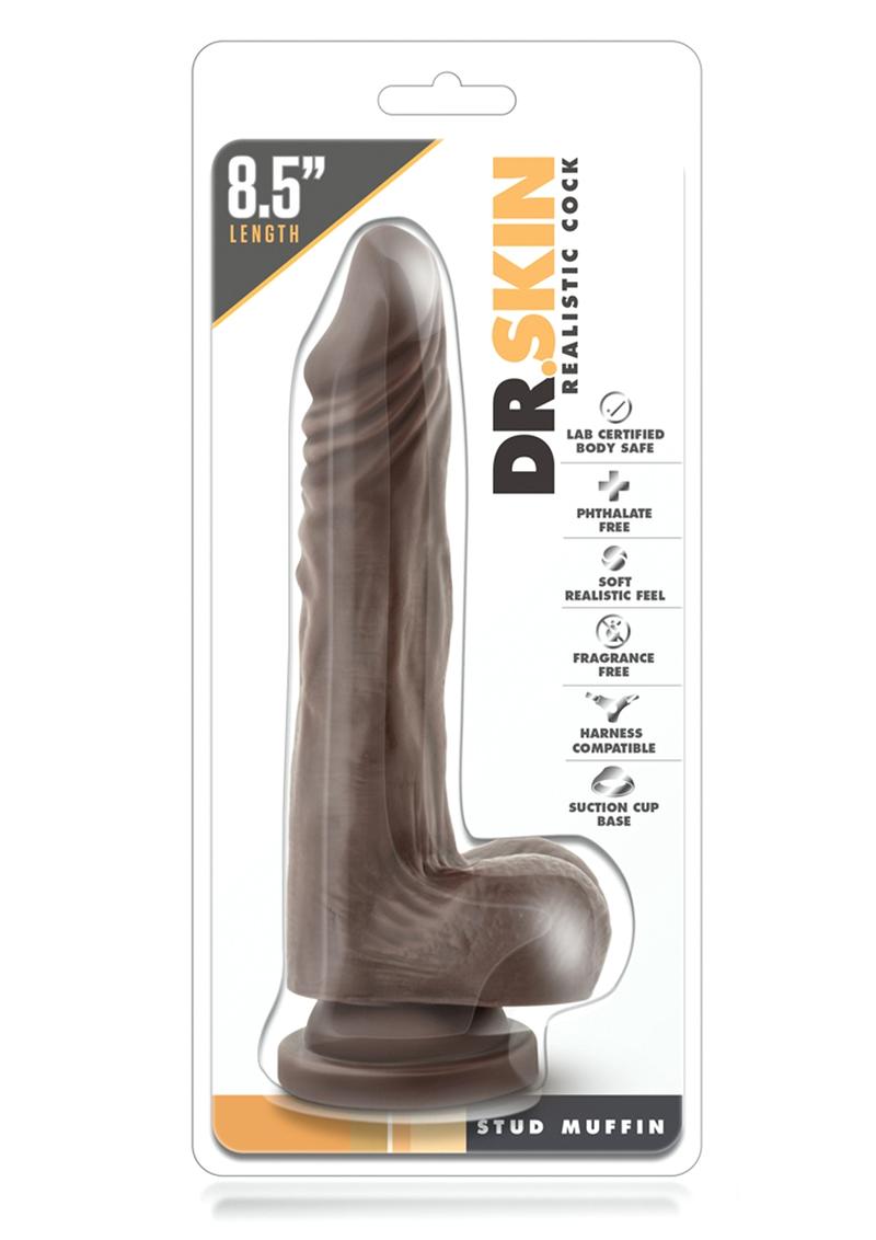 Dr. Skin Stud Muffin Dildo with Balls