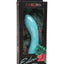 Eden Ripple Silicone Textured G-Spot Vibrator Waterproof - Blue - 6in