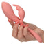 Elle Liquid Silicone Bunny Rechargeable Vibrator - Orange