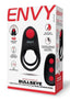 Envy Toys Bullseye Remote Vibrating Rechargeable Silicone Dual Stamina Ring - Black