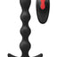 Envy Toys Deep Reach Remote Controlled Rechargeable Silicone Vibrating Anal Beads - Black