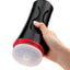 Envy Toys Squeezable Clear Clutch Vibrating Discreet Textured Stroker