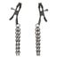 Euphoria Collection Chain Nipple Clamps - Black