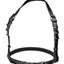 Euphoria Collection Halter Buckle Harness - Black - Plus Size/Queen