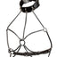 Euphoria Collection Multi Chain Collar Harness - Black - Plus Size/Queen