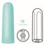 Exciter Mini Vibe Rechargeable Silicone Vibrator - Aqua/Green