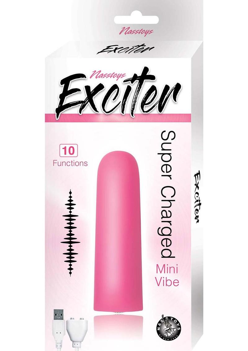 Exciter Mini Vibe Rechargeable Silicone Vibrator - Pink