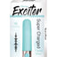 Exciter Travel Vibe Rechargeable Silicone Vibrator - Aqua/Green