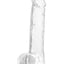 Fantasia Ballsy Dildo - Clear - 6.5in