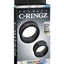 Fantasy C-Ringz Max-Width Silicone Cock Rings - Black