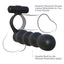Fantasy C-Ringz Posable Partner Double Penetrator Cock Ring with Bullet - Black