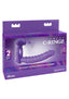 Fantasy C-Ringz Silicone Double Penetrator Rabbit Cock Ring - Purple