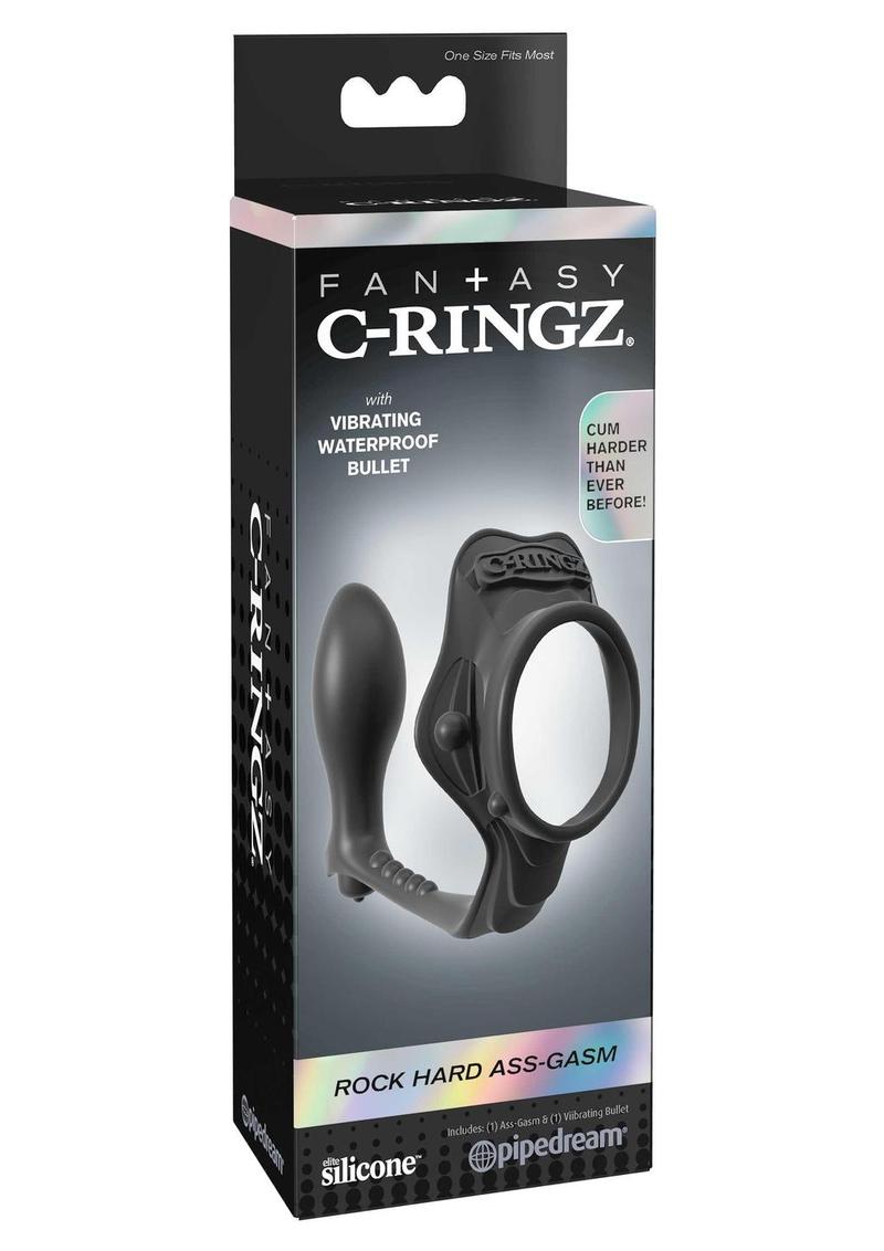 Fantasy C-Ringz Silicone Rock Hard Ass-Gasm Cock Ring with Bullet