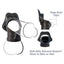 Fantasy C-Ringz Silicone Rock Hard Cock Ring and Ball-Stretcher - Black