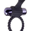 Fantasy C-Ringz Vibrating Silicone Super Cock Ring with Bullet - Black