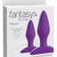 Fantasy For Her Designer Love Plug Set Anal Play Kit Silicone - Purple