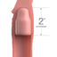 Fantasy X-Tensions Elite Silicone 6in Sleeve with Strap and 2in Plug