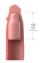 Fantasy X-Tensions Elite Silicone 9in Sleeve with 3in Plug - Vanilla