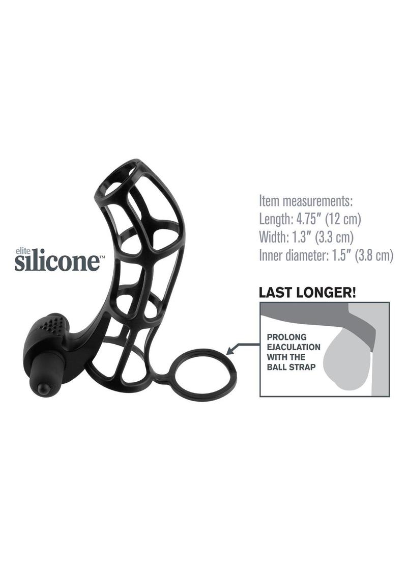 Fantasy X-Tensions Silicone Deluxe Power Vibrating Cock Cage