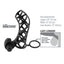 Fantasy X-Tensions Silicone Extreme Power Vibrating Cock Cage - Black