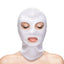 Fetish and Fashion Eyes Andamp; Mouth Hood - White - One Size