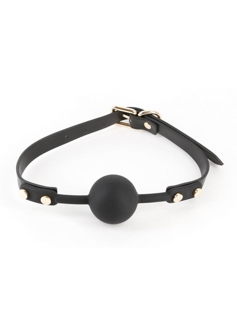 Fetish and Fashion Fran Silicone Ball Gag - Black