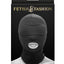 Fetish and Fashion Mouth Hood - Black - One Size