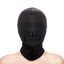 Fetish and Fashion Zippered Mouth Hood - Black - One Size