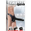 Fetish Fantasy Extreme Hollow Strap-On Dildo and Harness - Black - 12in