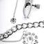 Fetish Fantasy Series Crystal Nipple Clamps - Silver