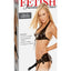 Fetish Fantasy Series Garter Belt Strap-On - Black - 5.5in - Set