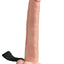 Fetish Fantasy Series Hollow Rechargeable Strap-On Dildo with Balls and Harness - Vanilla - 11in