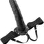 Fetish Fantasy Series Hollow Strap-On Dildo and Adjustable Harness - Black - 8in