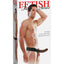 Fetish Fantasy Series Hollow Strap-On Dildo and Adjustable Harness - Chocolate - 8in