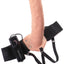 Fetish Fantasy Series Vibrating Hollow Strap-On Dildo and Adjustable Harness with Remote Control