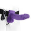 Fetish Fantasy Series Vibrating Hollow Strap-On Dildo with Balls and Harness with Remote Control