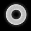 Firefly Bubble Ring Glow In The Dark Cock Ring - Glow In The Dark/White - Medium
