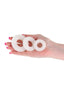 Firefly Bubble Ring Glow In The Dark Cock Ring - Glow In The Dark/White - 3 Pieces/Set