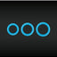 Firefly Halo Large Silicone Cock Ring - Blue/Glow In The Dark - Large