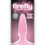 Firefly Pleasure Plug Butt Plug - Glow In The Dark/Pink