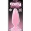 Firefly Pleasure Plug Butt Plug - Glow In The Dark/Pink - Medium