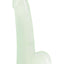 Firefly Smooth Dong Dildo - Clear/Glow In The Dark - 5in