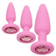 First Time Crystal Booty Kit Silicone Probes - Pink - 3 Piece