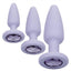 First Time Crystal Booty Kit Silicone Probes - Purple - 3 Piece