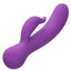 First Time Silicone Rechargeable Pleaser Dual Vibrator - Purple