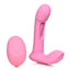 Flickers G-Flick Flicking G-Spot Rechargeable Silicone Vibrator with Remote - Pink